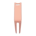 thumbnail image 2 of harmtty Golf Divot Tool 2 Pins Polished Easy to Install Portable Golf Training Golf Ball Marker Pitch Fork Daily Use,Red Bronze, 2 of 8
