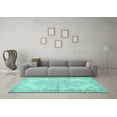 thumbnail image 3 of Ahgly Company Indoor Rectangle Persian Light Blue Traditional Area Rugs, 8' x 12', 3 of 4