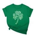 thumbnail image 2 of Haut Décontracté à Col Rond et Manches Courtes pour Femmes, Mode Imprimée, Polyester Spandex Confortable, T-Shirt Léger pour la Maison, 2 of 8