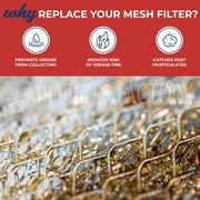 Air Filter Factory 11-1/2 Round x 3/32 With Center Hole Aluminum Grease Filter 2-Pack