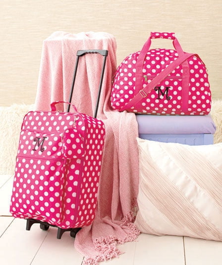 girly suitcase