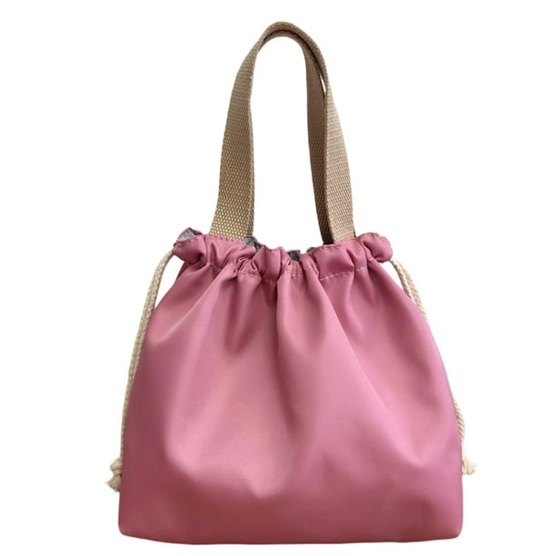 Bolsa de almuerzo reutilizable con cordón para mujeres, lonchera térmica, contenedores para el trabajo, picnic o viajes