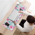 thumbnail image 3 of Long Mouse Pads for Desk,Pioneer Flower Floral Print Pattern Desk Mats on Top Of Desks, Desk Mouse Pad Extra Large with 3mm Non-Slip Base and Stitched Edge for Gaming,Office,Work,Home 31.5"x11.8", 3 of 6