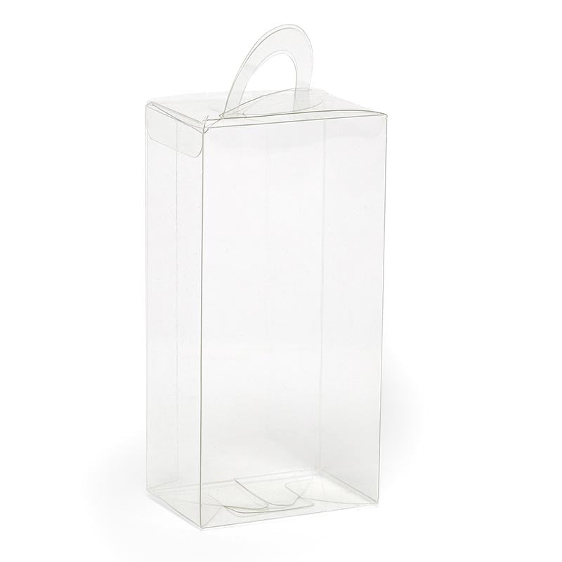 Clear PVC Box with Handle 23/4" X 1 7/8" X 5 3/4" Quantity 50 by