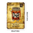 thumbnail image 4 of Placa Metal Vintage Duff Pintura Hierro Rectangular Barra Pared 20x30cm, 4 of 9