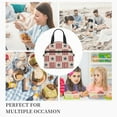 thumbnail image 3 of DouZhe Lunch Bags for Women and Men, Retro American Flag Patriotic Prints Reusable Portable Insulated Cooler Waterproof Lunch Tote Bag for Travel Work Picnic, 3 of 7
