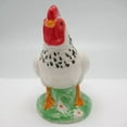 thumbnail image 3 of delft blue ceramic chicken egg cup holder standing, 3 of 4