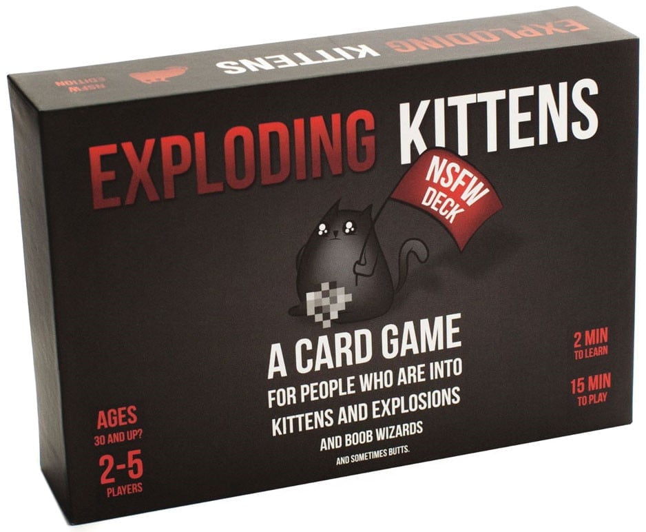 Exploding Kittens and NSFW Party Game - Buy Two and Save