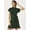 Green, variant on DressBerry Women’s Printed Poly Crepe Dress Collared Neck Short Sleeves Thigh Length Regular Wear Light Weighted Casual Summer Short Dress