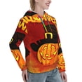 thumbnail image 6 of Sikiie Halloween Pumpkin Women's Casual Hoodies Long Sleeve Lightweight Pullover Tops Loose Sweatshirt-XX-Large, 6 of 7