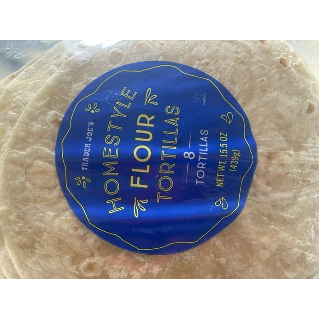 Trader Joe's Homestyle Flour Tortillas 2 pack (16 Tortillas