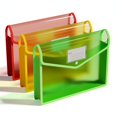 thumbnail image 1 of Carpeta expandible ThinkTex transparente con cierre a presión, paquete de 3, 1 of 7