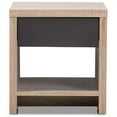 thumbnail image 4 of Allora 1 Drawer Wood Nightstand in Light Brown and Gray, 4 of 8