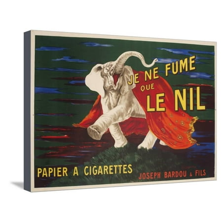 Vintage Advertising Paper - Le Nil Rolling Paper Vintage Advertising Poster Stretched Canvas Print Wall Art