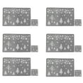 thumbnail image 1 of 6PCS Christmas Table Mat Creative Decorative Christmas Placemat with 6 Cup Mats, 1 of 10