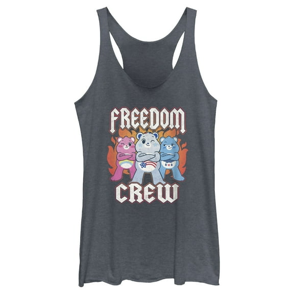 Women's Care Bears Freedom Crew Racerback Tank Top