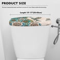thumbnail image 5 of Renewold Boho Mandala Printed Toilet Tank Lid Cover, Hummingbird Print Stain Resistant Toilet Tank Top Cover with Elastic Edge, Machine-Washable Toilet Tank Cover Protector, 5 of 6