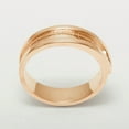 thumbnail image 5 of LBG British Made 18k Rose Gold Natural Sapphire Mens Band Ring - 25 size options - Size 11.75, 5 of 6