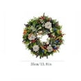 thumbnail image 4 of 14 Inch Winter Wreaths for Front Door Indoor Outdoor Wreaths Christmas Wreath Winter Wreath,Wreath for Home Christmas Wall Fireplace Window Party Holiday Decor(Green), 4 of 7