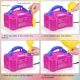 thumbnail image 3 of Bomba eléctrica para globos IDAODAN, portátil, de doble boquilla, 600 W, 110 V, 3 of 5