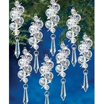 Holiday Beaded Ornament Kit-Irridescent Bubbles Makes 8