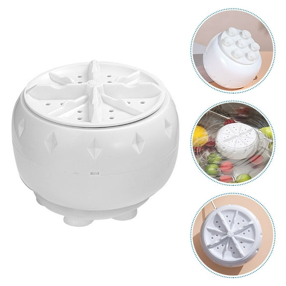 Worgeous Mini Dishwasher Ultrasonic Laundry Washer Plastic 1Set
