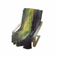 thumbnail image 4 of Fantasy Soft Flannel Fleece Throw Blanket, Fiery Burnt Girl Magic on Roof of House Night Mystic Fantasy Illustration, Cozy Plush for Indoor and Outdoor Use, 50" x 60", Yellow and Green, by Ambesonne, 4 of 6