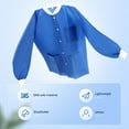 thumbnail image 5 of JMU Lab Coat, Plus SMS Jacket With 3 Pockets, Hip Length, 40g SMS, Dark Blue, Small, 10Pcs/Pack, 5 of 6