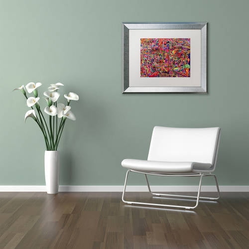Trademark Fine Art "Millions Served" Canvas Art by Josh Byer, White Matte, Silver Frame