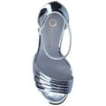 thumbnail image 4 of Journee Women's Fecility Metallic Ankle Open Toe Stiletto Pumps, 4 of 9