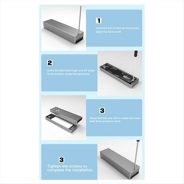 Nueva Caja de Unidad de Estado Sólido M.2 de 20 GB, NGFF-NVME, Protocolo Dual, Lectura Externa, Portátil, Teléfono Móvil, Uso en Oficina, Corta Duración.