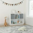thumbnail image 5 of Toy Storage Organizer with Bookcase, Kid’s Multi Shelf Cubby for Books,Toys, Storage Organizer for Boys,Girls Play Room/Bedroom-Gray, 5 of 7
