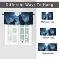 thumbnail image 6 of Forest Wolf Kitchen Valance Curtains Abstract Full Moon Mountain Privacy Decorative Rod Pocket Short Window Valance Curtains 54 by 18 in, 1 Panel, 6 of 6