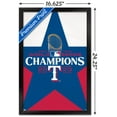 thumbnail image 3 of MLB Texas Rangers - 2023 World Series Team Logo Wall Poster, 14.725" x 22.375" Framed, 3 of 7