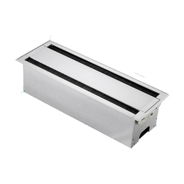 Caja de enhebrado para escritorio de PC, tapa de orificio para cable de escritorio, caja de administración de cables de aleación de aluminio, , 50 Cm 50 cm x 145 cm x 10 cm