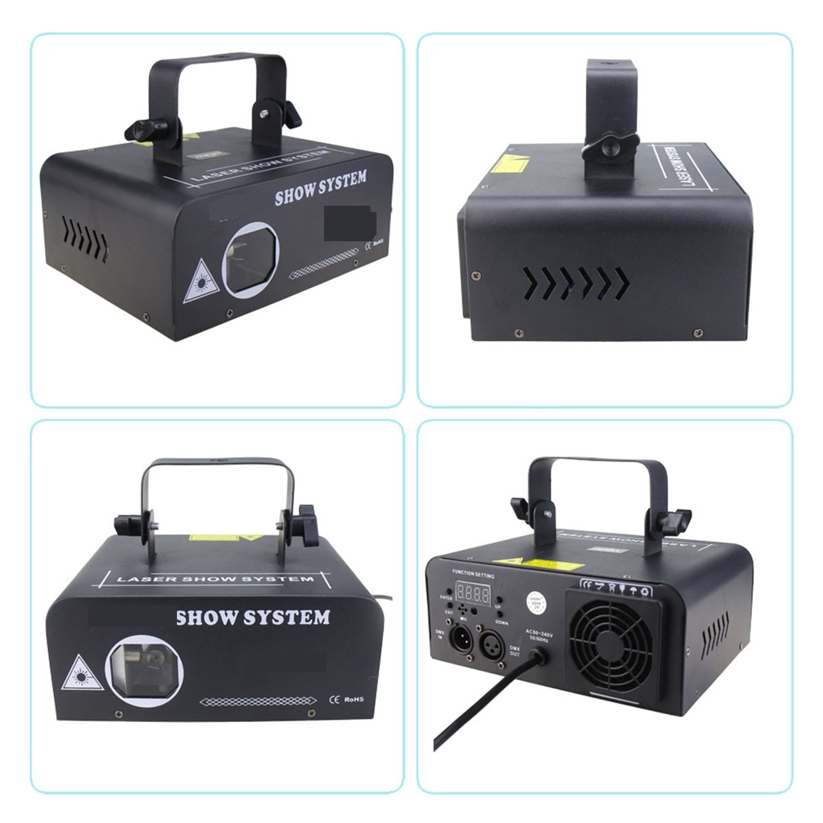 Animation RGB Beam Disco Stage Lighting Light Pattern Projector DMX512 DJ Dance Bar Holiday Party Effect Show X2N8