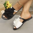 thumbnail image 7 of Wowcloth Women's Two-Tone Wrap-Around Sandals – Comfortable Lightweight Flat Beach Slides for Spring Summer Plus Size, 7 of 7