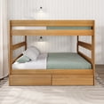 thumbnail image 3 of Max & Lily Solid Wood Modern Farmhouse Farmhouse Queen/Queen Bunk Bed with Storage Drawers, 3 of 6