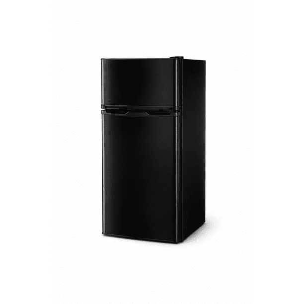 Frigobar Refrigerador 80 Litros con Congelador, Negro, Mini Bar Compacto, Silencioso y Ahorrador Ideal para Oficina, Recamara y Hotel