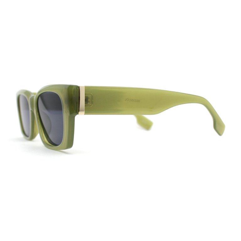 ✨Women\'s Green Retro Rectangle Polarized Trendy Slim Narrow Frame Sunglasses S11781 - Rectangle Retro Slim Narrow Vintage Sunglasses  main image 4