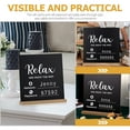 thumbnail image 4 of LEORX Wooden WiFi Sign for Home Use Black Chalkboard Easily Visible and Portable 7.8 x 5.9 Inches, 4 of 6