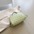 thumbnail image 4 of Bolsas De Maquillaje Bolso cosmético de la PU con el bolso cosmético del artículo de tocador de la rejilla del diamante de la cremallera para el viaje femenino Likrtyny Cuidado Belleza, 4 of 9