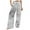 Gray Tie Dye Palazzo Pants, variant on Women's Trendy Tie Dye Wide Leg Pants Loose Fit Drawstring Stretchy Palazzo Pants Soft Comfy Pajama Pants Gray XL