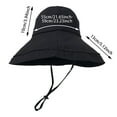 thumbnail image 4 of HJYCHN Sun Hats for Women Men Wide Brim UPF 50+ Outdoor Summer Adjustable Lightweight Breathable Camping Beach Travel Hat Navy M, 4 of 7