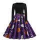 thumbnail image 1 of Accesorios de disfraz de Halloween para mujer, vestido de princesa de manga larga, elegante vestido de calabaza, vestido de fiesta Vintage para Festival, 1 of 4