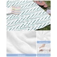 thumbnail image 6 of Teal Striped Beach Towels Oversized Super Absorbent, Modern Abstract Art Geometric Lightweight Bath Towel Quick Dry Sets For Bathroom/Pool/Rv Camping/Beach Play/Gym Room/Picnic 30"x60", 6 of 8