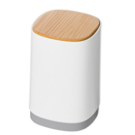 

Automatic Pop-Up Press Wooden Toothpick Box Toothpick Storage Organizer Box Gray
