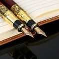 thumbnail image 4 of tamizeot Stainless Steel Handwriting Fountain Pen Ink Pens Writing Tool Student Stationery Learning Business Supply Classroom, 4 of 6