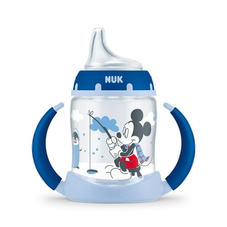 NUK Mickey Mouse Learner Cup, 5 oz Soft Spout Sippy Cup, 1 Pack, 6+ Months
