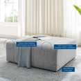 thumbnail image 3 of Accent Chair Ottoman, Fabric, Light Grey Gray, Modern Contemporary Urban Design, Living Lounge Room Hotel Lobby Hospitality, 3 of 7